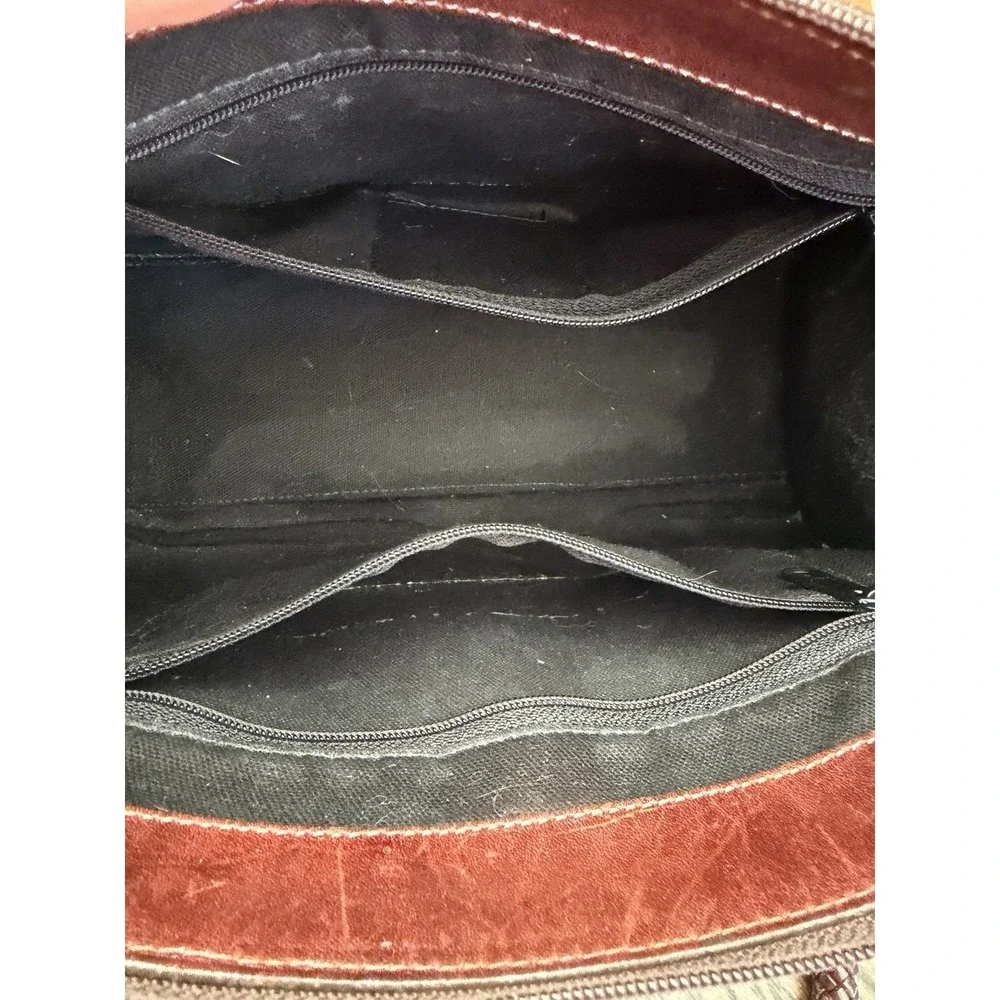 Vintage Brighton Black Brown Alligator Leather Doctor  Bag Lynette‎ Heart wallet